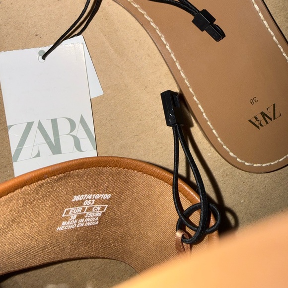 Zara Brown Slide Women’s Sandals - EU Size 38 - Picture 11 of 11